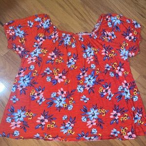 colorful flower blouse